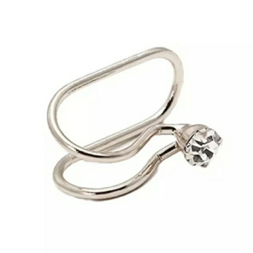 Blingy Cartilage Ear Cuff- siver